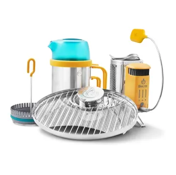 CampStove Complete Cook Kit Elektrik Üreten Odunlu Kamp Pişirme Seti