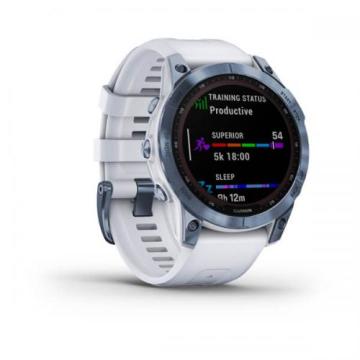 Garmin fenix 7 Sapphire Solar - Mineral Mavi DLC Titanyum