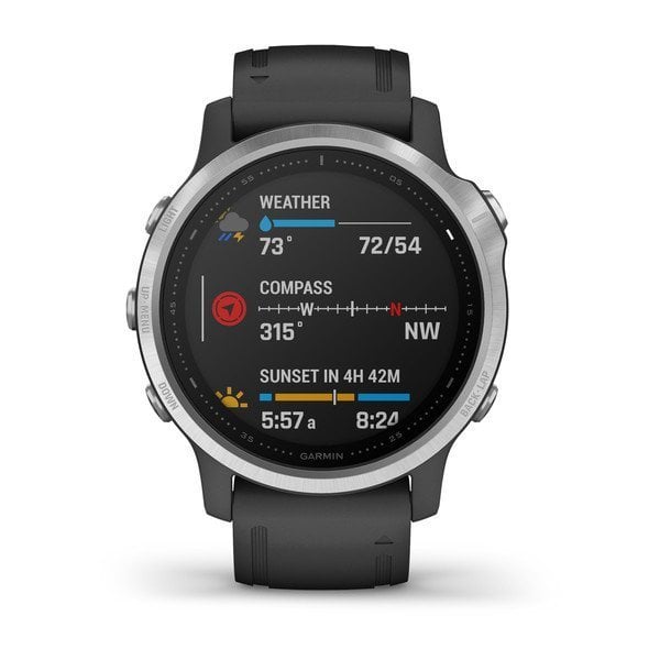 Garmin Fenix 6S Gümüş-Siyah Multispor GPS Akıllı Saat
