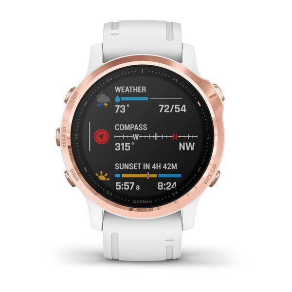 Garmin Fenix 6S Pro Rose Gold - Beyaz Multispor GPS Akıllı Saat
