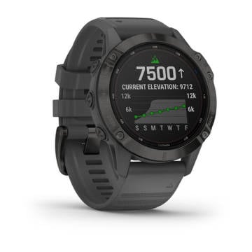 Garmin Fenix 6 Pro Solar Multispor GPS Akıllı Saat Siyah - Gri Kayış