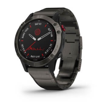 Garmin Fenix 6 Pro Solar Titanyum Multispor GPS Akıllı Saat - Titanyum Kayış