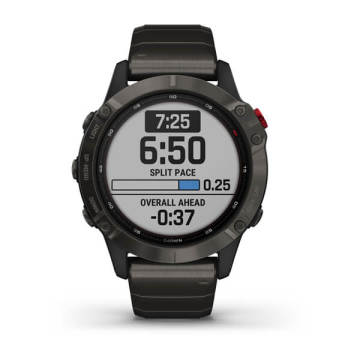 Garmin Fenix 6 Pro Solar Titanyum Multispor GPS Akıllı Saat - Titanyum Kayış