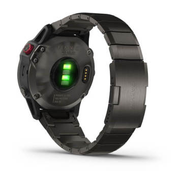 Garmin Fenix 6 Pro Solar Titanyum Multispor GPS Akıllı Saat - Titanyum Kayış