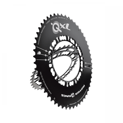 ROTOR Ayna Dişlisi Q-XL 50AT BCD110x5 - dış - siyah - aero