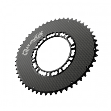 ROTOR Ayna Dişlisi ROUND Qarbon 52AT 110x5 - dış - siyah - aero