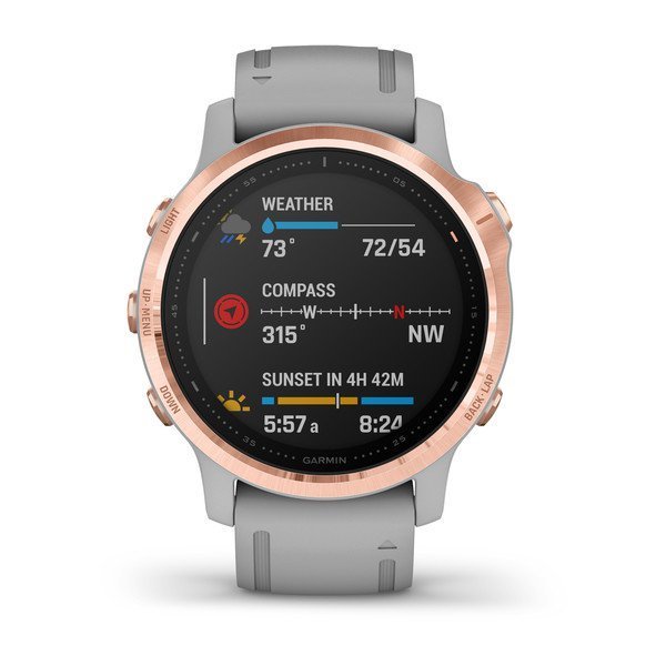Garmin Fenix 6S Pro Sapphire Rose Gold - Gri
