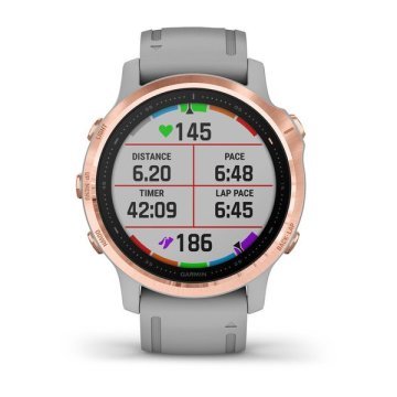 Garmin Fenix 6S Pro Sapphire Rose Gold - Gri