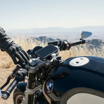 Motorcycle Mount / Stem Mount: Charging - Black