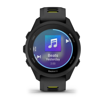 Garmin Forerunner 170 Music Siyah, Siyah/Amp Sarı Kayışlı