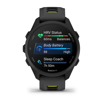 Garmin Forerunner 170 Music Siyah, Siyah/Amp Sarı Kayışlı