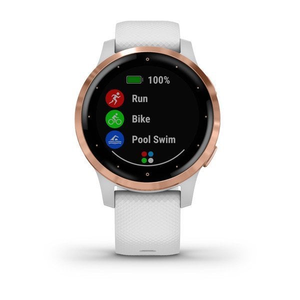 Garmin Vivoactive 4S Rose Gold Beyaz Akıllı Saat