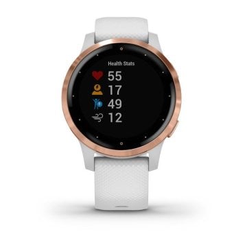 Garmin Vivoactive 4S Rose Gold Beyaz Akıllı Saat