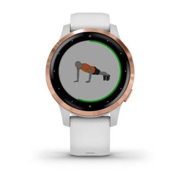 Garmin Vivoactive 4S Rose Gold Beyaz Akıllı Saat