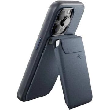 Mobile Wallet Stand Manyetik Cüzdan ve Stand - Midnight