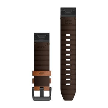 Garmin Quickfit 22 mm Deri Kayış - Kahverengi