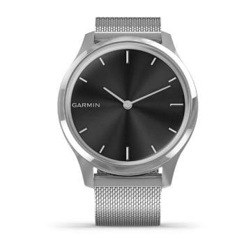 Garmin Vivomove Luxe Gümüş Akıllı Saat-Milanese Gümüş Çelik Kayış