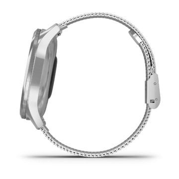 Garmin Vivomove Luxe Gümüş Akıllı Saat-Milanese Gümüş Çelik Kayış