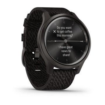 Garmin Vivomove Style Grafit Siyah Akıllı Saat-Dokuma Naylon Kayış