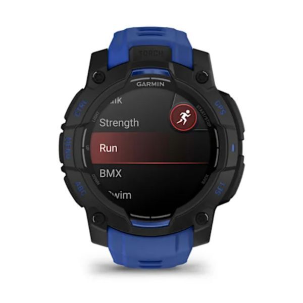 Garmin Instinct 3 - 45 mm AMOLED - Siyah Mavi görsel 2