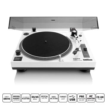 L-3810WH Turntable - USB, Direct Drive Pikap