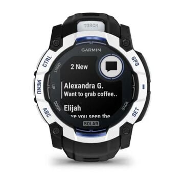Garmin Instinct 3 – 50 mm Solar - Siyah Beyaz