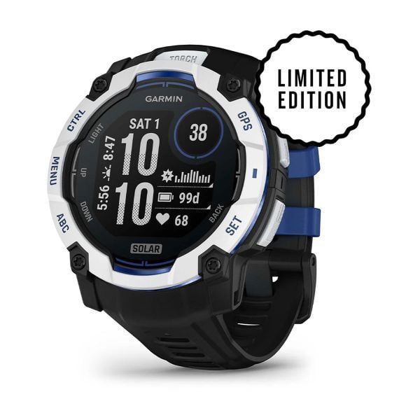 Garmin Instinct 3 – 50 mm Solar - Siyah Beyaz