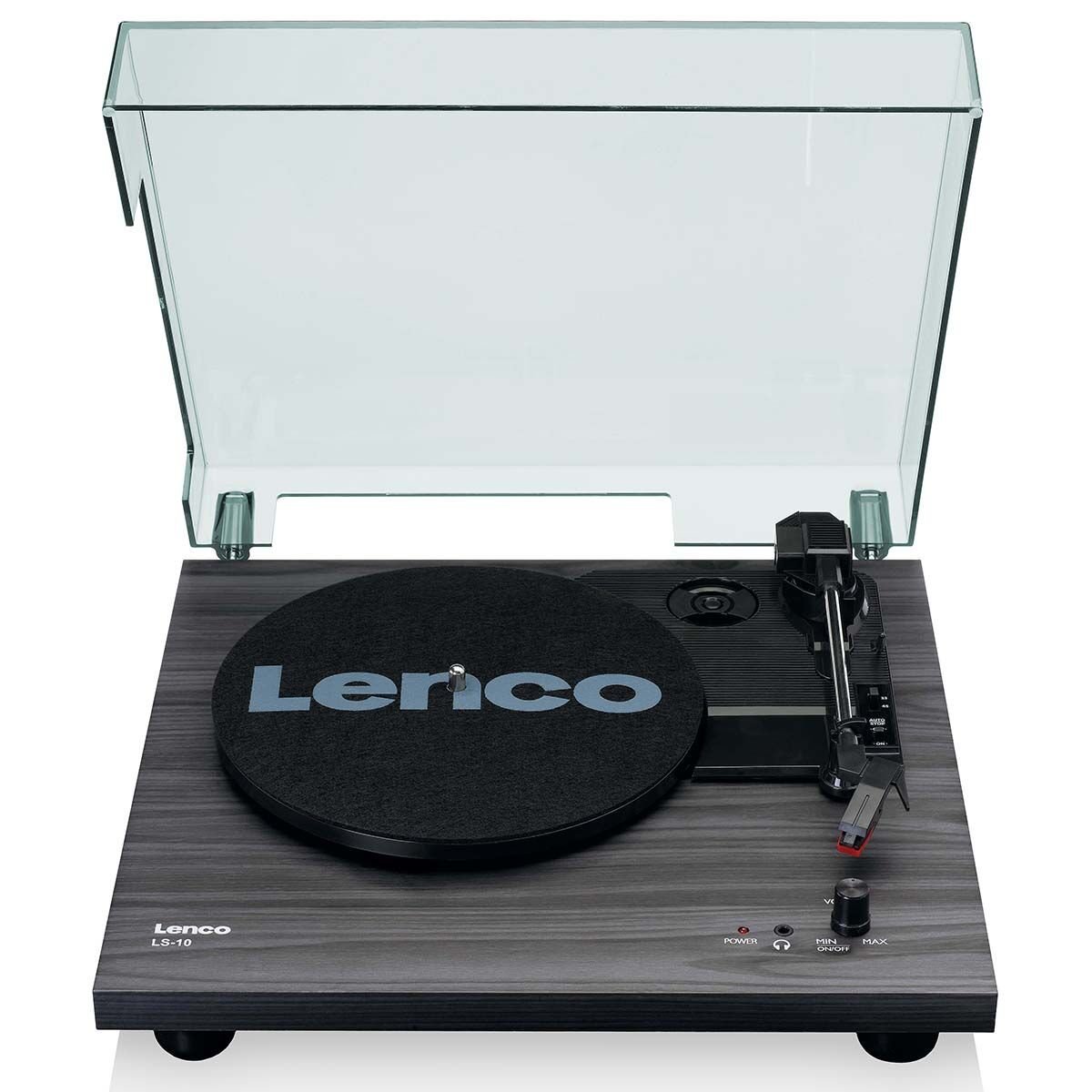 LS-10BK Turntable - Dahili Hoparlörlü Ahşap Siyah Pikap