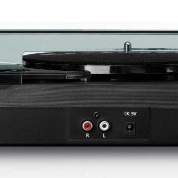 LS-10BK Turntable - Dahili Hoparlörlü Ahşap Siyah Pikap