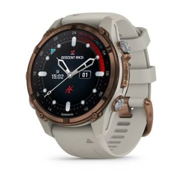 Garmin Descent Mk3i – 43 mm - Bronz PVD Titanyum, French Gri Silikon Kayışlı