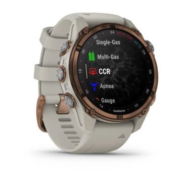 Garmin Descent Mk3i – 43 mm - Bronz PVD Titanyum, French Gri Silikon Kayışlı