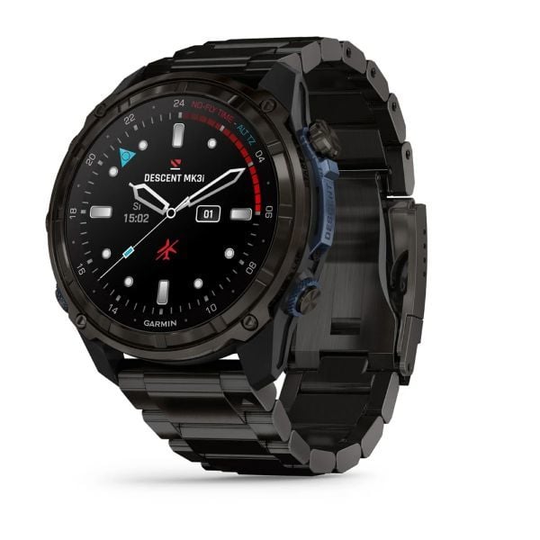 Garmin Descent Mk3i – 51 mm - Karbon Gri DLC Titanyum, DLC Titanyum Kayışlı