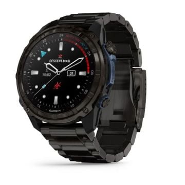 Garmin Descent Mk3i – 51 mm - Karbon Gri DLC Titanyum, DLC Titanyum Kayışlı