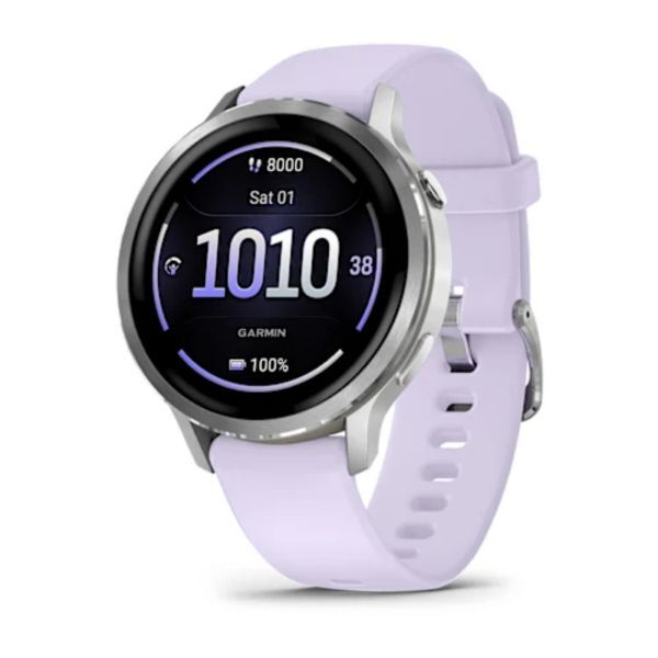 Garmin Venu 4 41 mm Lavanta Mavisi Silikon Kayışlı ana görsel