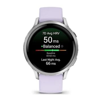 Garmin Venu 4 - 41 mm - Lavanta Mavisi Silikon Kayışlı