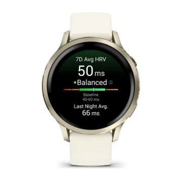 Garmin Venu 4 - 41 mm - Lunar Gold Silikon Kayışlı