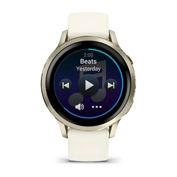 Garmin Venu 4 41 mm Lunar Gold Silikon Kayışlı görsel 4