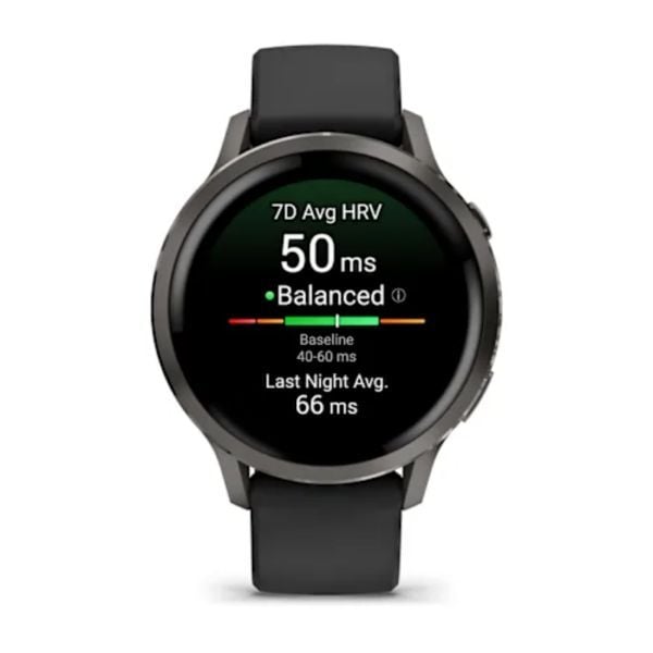 Garmin Venu 4 41 mm Siyah Silikon Kayışlı görsel 2