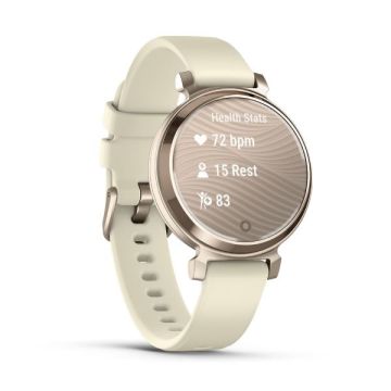 Garmin Lily 2  - Krem Altın,Hindistan Cevizi Silikon Kayışlı