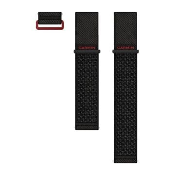 Garmin Quick Release 24 mm Yedek Kayış - Siyah ComfortFit Naylon
