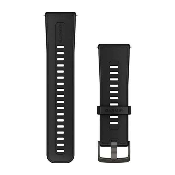 Garmin Quick Release 24 mm Yedek Kayış - Siyah Silikon
