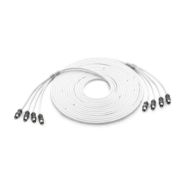 JL Audio Deniz Ses Sistemi Bağlantı Kablosu - 4 kanallı, 25 fit (XMD WHTAIC4 25)