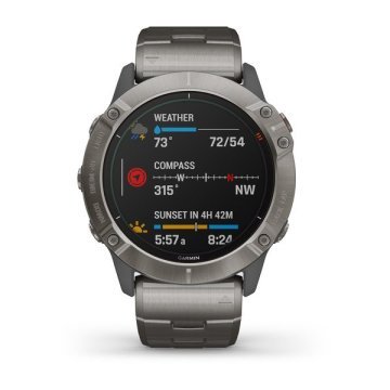 GARMIN FENIX 6 SAPPHIRE TI GRAY TITANIU… Garmin Türkiye | Garmin fenix 6 Titanyum Sapphire Titanyum Kayış
