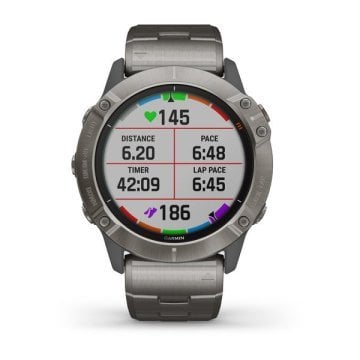 Garmin Fenix 6X Pro Solar Titanyum Multispor GPS Akıllı Saat