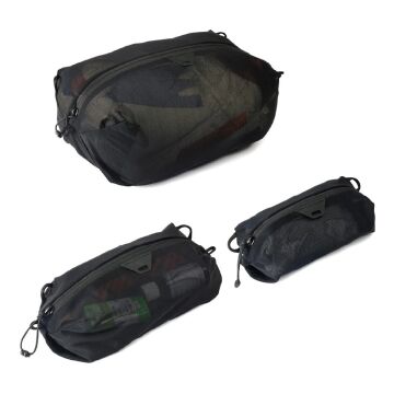 Ultralight Mesh Packing Cube Bundle – Ultra Hafif Çanta Düzenleyici Seti - Black