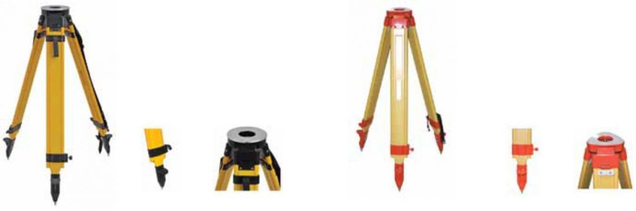 Ahşap Total Station Sehpası  (Çift Kilitli)
