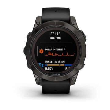 Garmin fenix 7 Pro Sapphire Solar Edition Karbon Gri DLC Titanyum