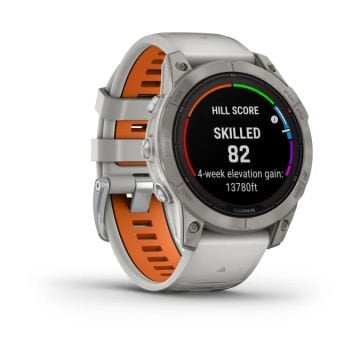 Garmin fenix 7 Pro Sapphire Solar Edition Titanyum Beyaz, Turuncu