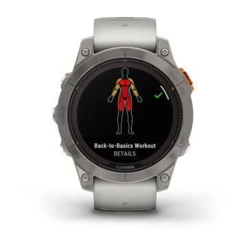 Garmin fenix 7 Pro Sapphire Solar Edition Titanyum Beyaz, Turuncu