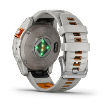 Garmin fenix 7 Pro Sapphire Solar Edition Titanyum Beyaz, Turuncu
